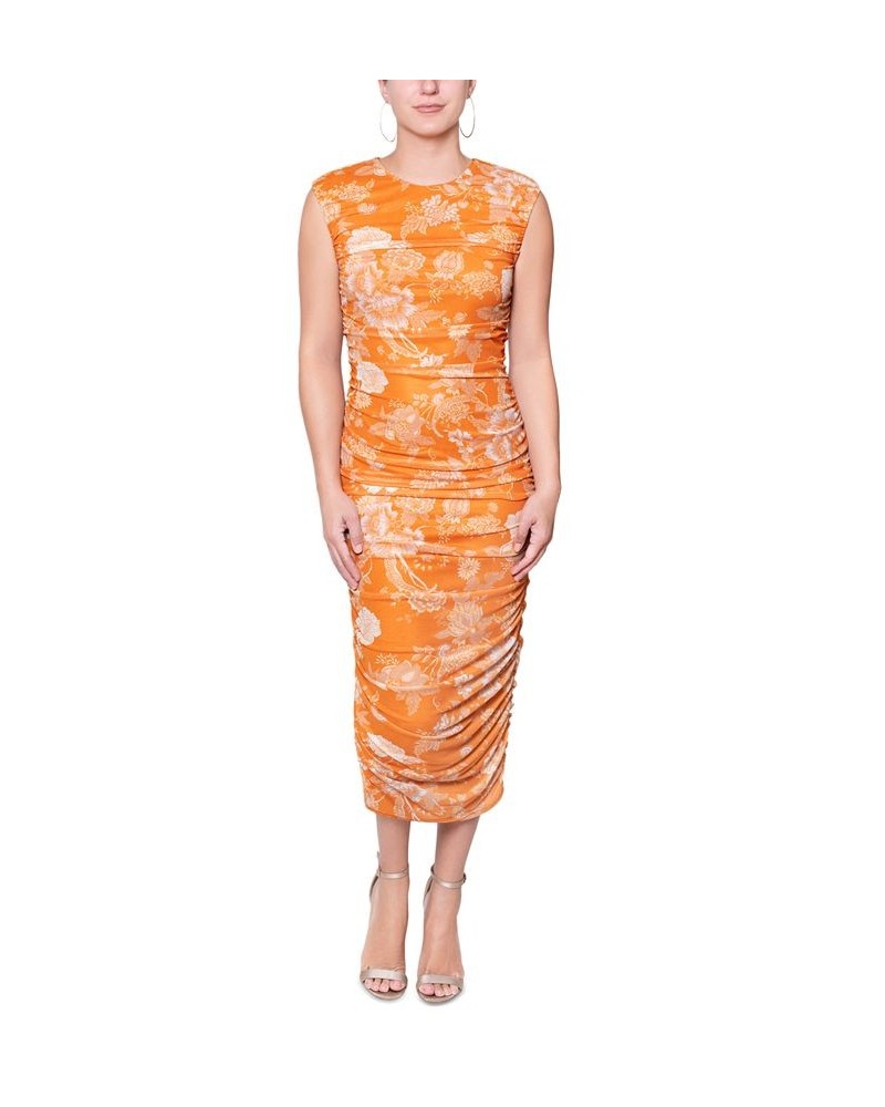 Women's Julien Ruched Sheath Dress Honey Bouquet $33.23 Dresses