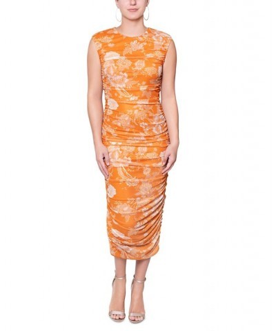 Women's Julien Ruched Sheath Dress Honey Bouquet $33.23 Dresses