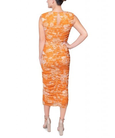 Women's Julien Ruched Sheath Dress Honey Bouquet $33.23 Dresses