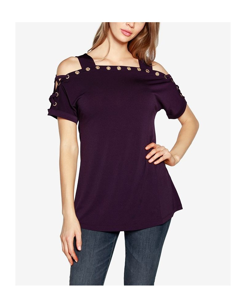 Women's Cold-Shoulder Top Bluebell $17.84 Tops