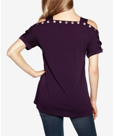 Women's Cold-Shoulder Top Bluebell $17.84 Tops