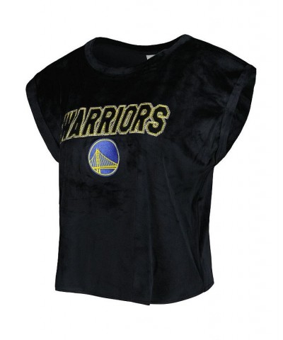 Women's Black Golden State Warriors Intermission T-shirt and Shorts Sleep Set Black $32.90 Pajama