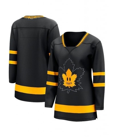 Women's Branded Auston Matthews Black Toronto Maple Leafs Alternate Premier Breakaway Reversible Player Jersey Black $75.90 J...