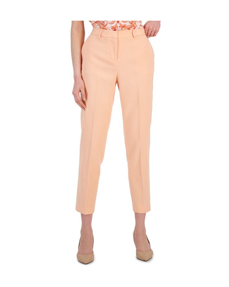 Women's Mid-Rise Classic Pants Peach $25.37 Pants