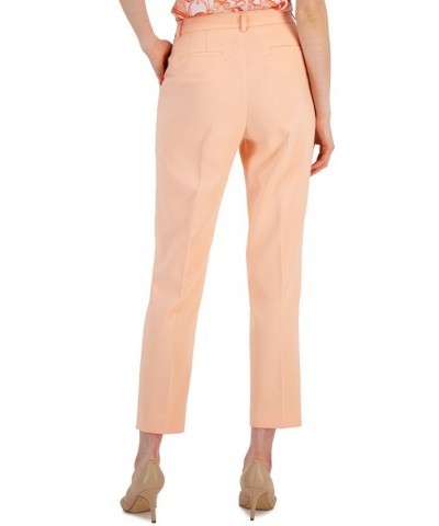 Women's Mid-Rise Classic Pants Peach $25.37 Pants