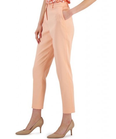 Women's Mid-Rise Classic Pants Peach $25.37 Pants