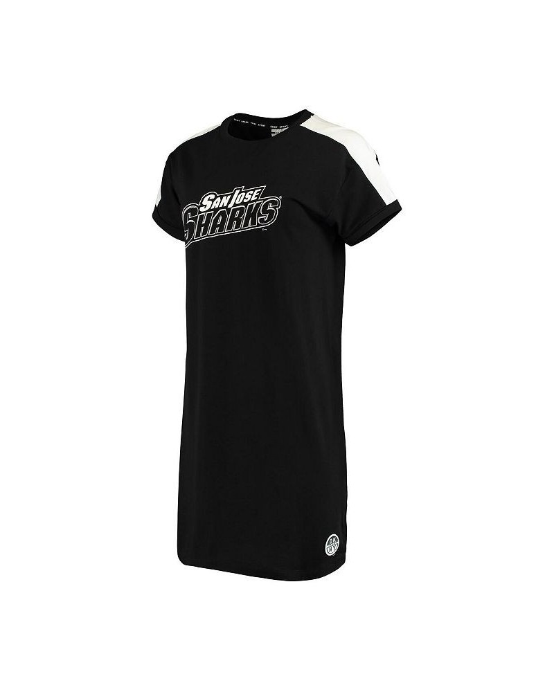 Women's Black San Jose Sharks Robyn Sneaker Dress Black $33.60 Dresses