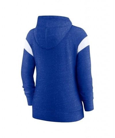 Women's Heathered Royal Heathered White Buffalo Bills Monaco Full-Zip Hoodie Blue $41.40 Sweatshirts