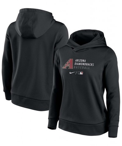 Women's Black Arizona Diamondbacks Authentic Collection Fleece Performance Pullover Hoodie Black $43.20 Sweatshirts