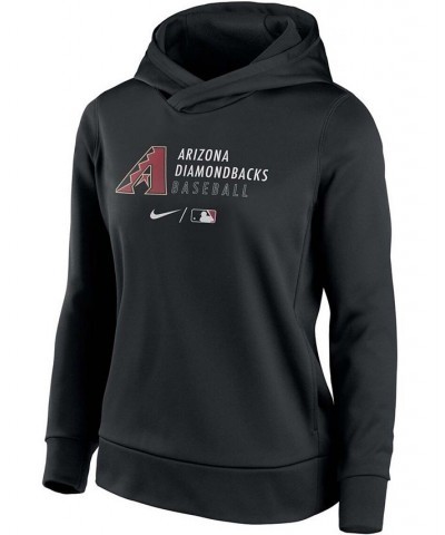 Women's Black Arizona Diamondbacks Authentic Collection Fleece Performance Pullover Hoodie Black $43.20 Sweatshirts