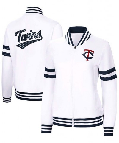 Women's White Minnesota Twins Pre-Game Full-Zip Track Jacket White $39.10 Jackets