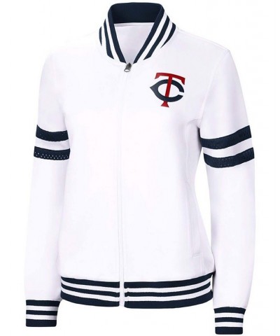 Women's White Minnesota Twins Pre-Game Full-Zip Track Jacket White $39.10 Jackets