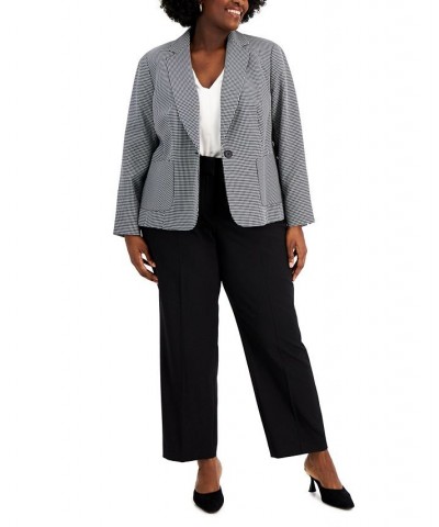 Plus Size Slim-Leg Pantsuit Black $45.00 Suits