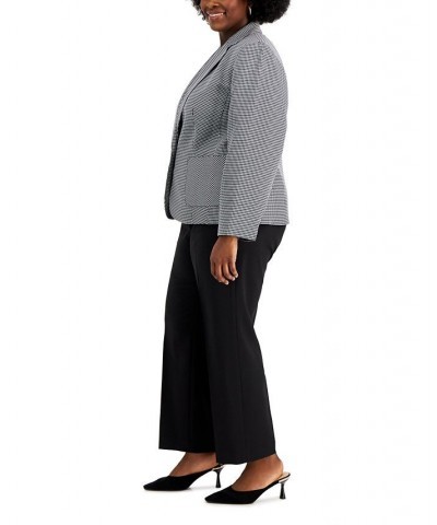 Plus Size Slim-Leg Pantsuit Black $45.00 Suits