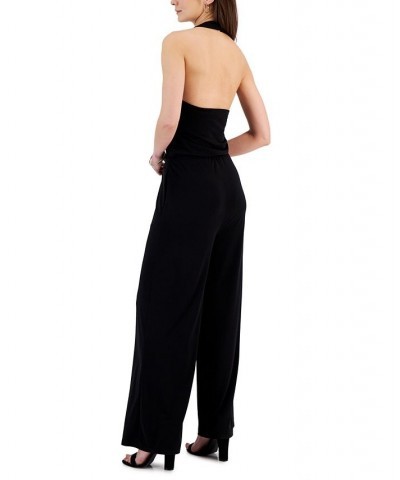 Women's Halter Jumpsuit Black $25.48 Pants