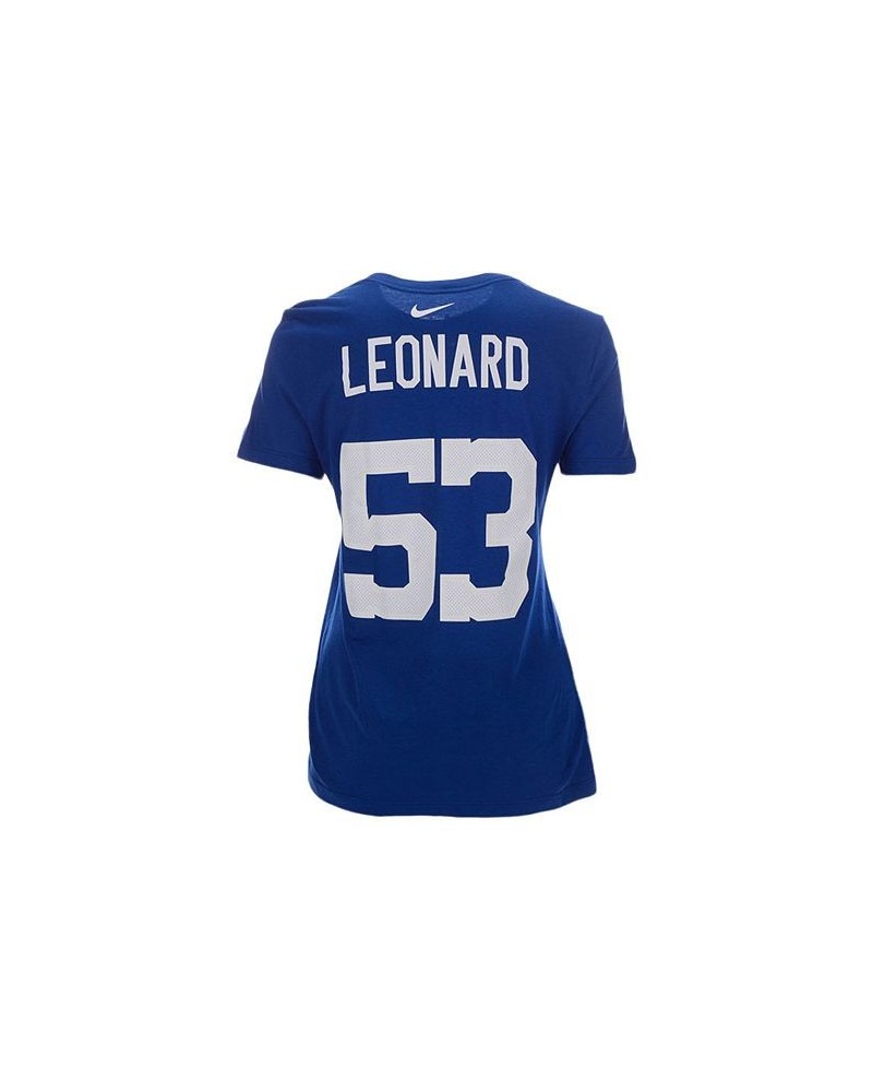 Indianapolis Colts Darius Leonard Women's Player Pride T-Shirt Blue $21.60 Tops