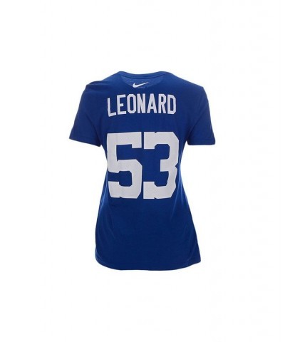 Indianapolis Colts Darius Leonard Women's Player Pride T-Shirt Blue $21.60 Tops