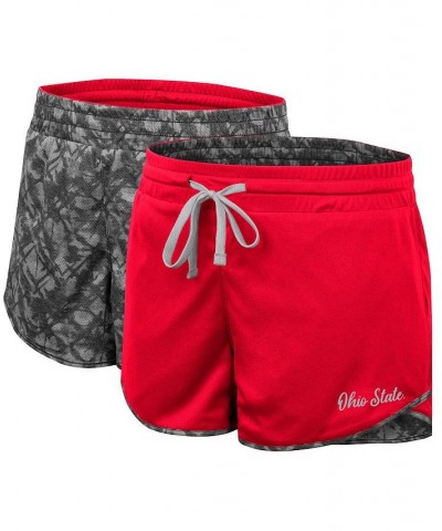 Women's Scarlet Charcoal Ohio State Buckeyes Fun Stuff Reversible Shorts Scarlet, Charcoal $21.15 Shorts