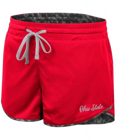 Women's Scarlet Charcoal Ohio State Buckeyes Fun Stuff Reversible Shorts Scarlet, Charcoal $21.15 Shorts