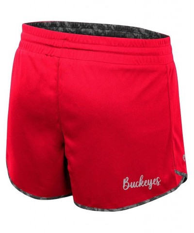 Women's Scarlet Charcoal Ohio State Buckeyes Fun Stuff Reversible Shorts Scarlet, Charcoal $21.15 Shorts