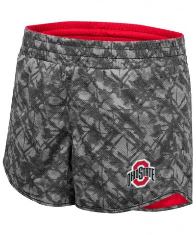 Women's Scarlet Charcoal Ohio State Buckeyes Fun Stuff Reversible Shorts Scarlet, Charcoal $21.15 Shorts