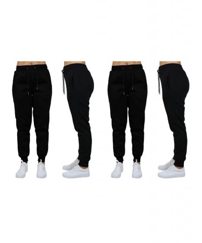 Women's Loose Fit Fleece Jogger Sweatpants Pack of 2 Black $27.00 Pants