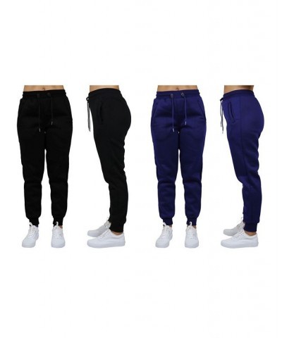 Women's Loose Fit Fleece Jogger Sweatpants Pack of 2 Black $27.00 Pants