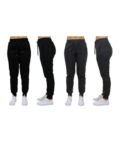 Women's Loose Fit Fleece Jogger Sweatpants Pack of 2 Black $27.00 Pants