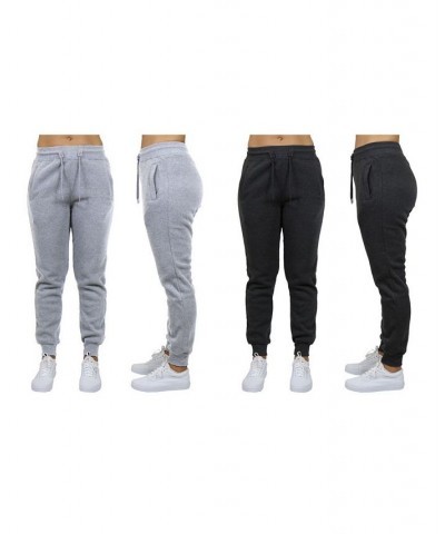 Women's Loose Fit Fleece Jogger Sweatpants Pack of 2 Black $27.00 Pants