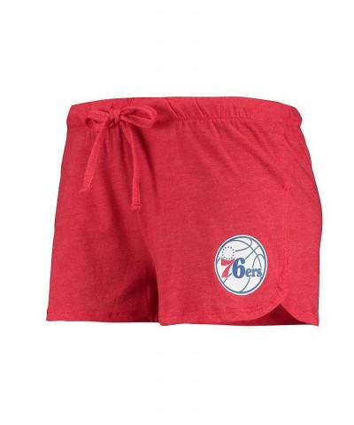 Women's Red Royal Philadelphia 76ers Long Sleeve T-shirt and Shorts Sleep Set Red, Royal $28.00 Pajama