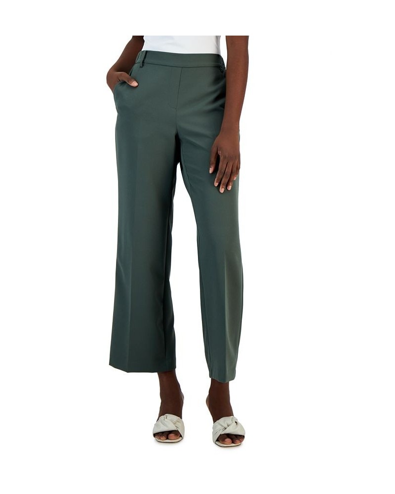 Women's Pull-On Wide-Leg Pants Green $20.59 Pants