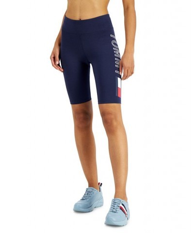 High-Rise Bike Shorts Blue $11.90 Shorts