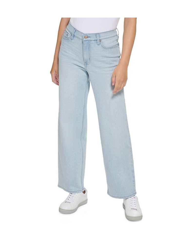 Women's Vintage High-Rise Wide-Leg Jeans Sky $27.36 Jeans