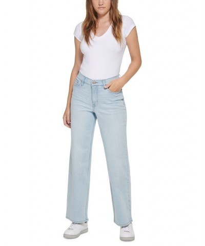 Women's Vintage High-Rise Wide-Leg Jeans Sky $27.36 Jeans