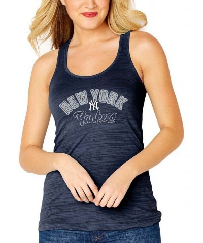 Women's Navy New York Yankees Multicount Racerback Tank Top Navy $24.96 Tops