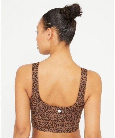 Women's Ultimate Zip Front Vestlette Top Leopard Natural $17.04 Tops