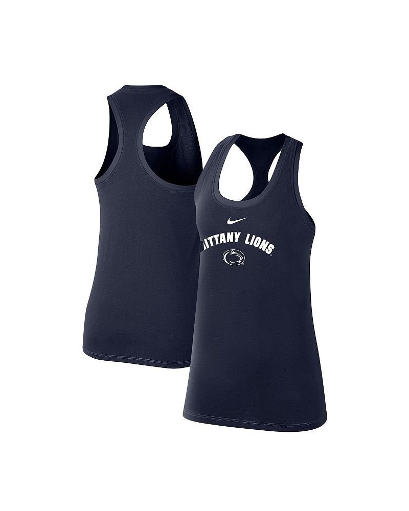 Women's Navy Penn State Nittany Lions Arch and Logo Classic Performance Tank Top Navy $23.09 Tops