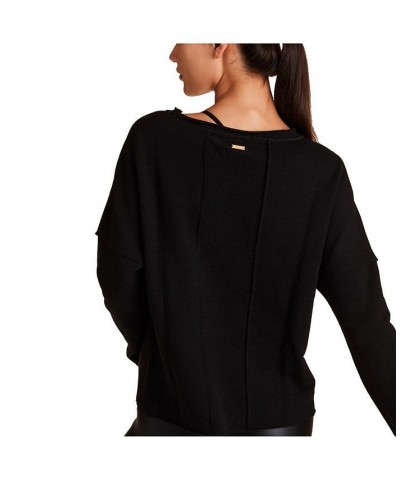 Adult Women Exhale Sweatshirt Black $63.00 Sweatshirts