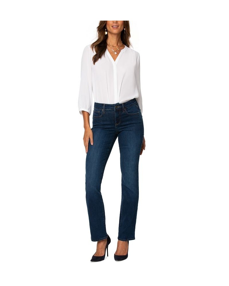 Marilyn Tummy-Control Straight-Leg Jeans Brown $34.70 Jeans