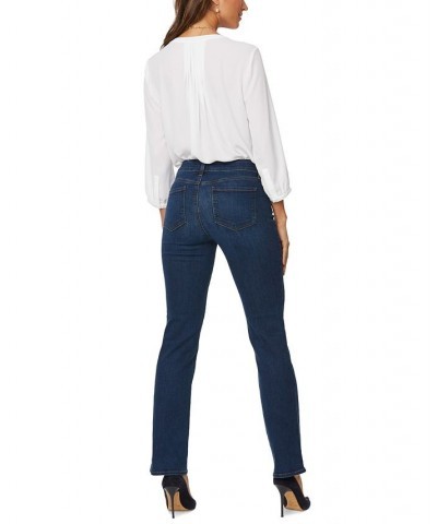 Marilyn Tummy-Control Straight-Leg Jeans Brown $34.70 Jeans