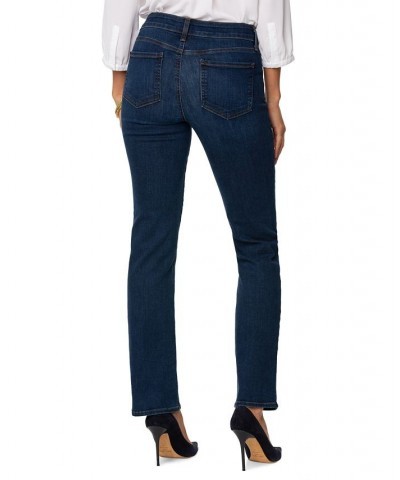 Marilyn Tummy-Control Straight-Leg Jeans Brown $34.70 Jeans