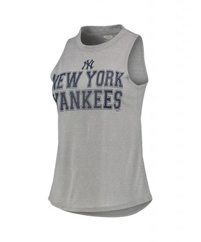 Women's Navy Heathered Gray New York Yankees Satellite Muscle Tank Top and Pants Sleep Set Navy, Heathered Gray $35.00 Pajama