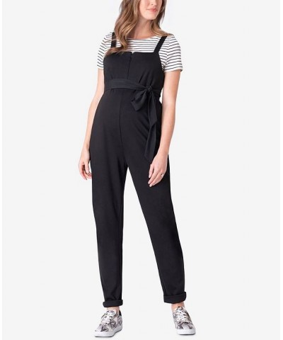 Women's Maternity Jumpsuit Set 2 Piece Black $54.00 Sleepwear