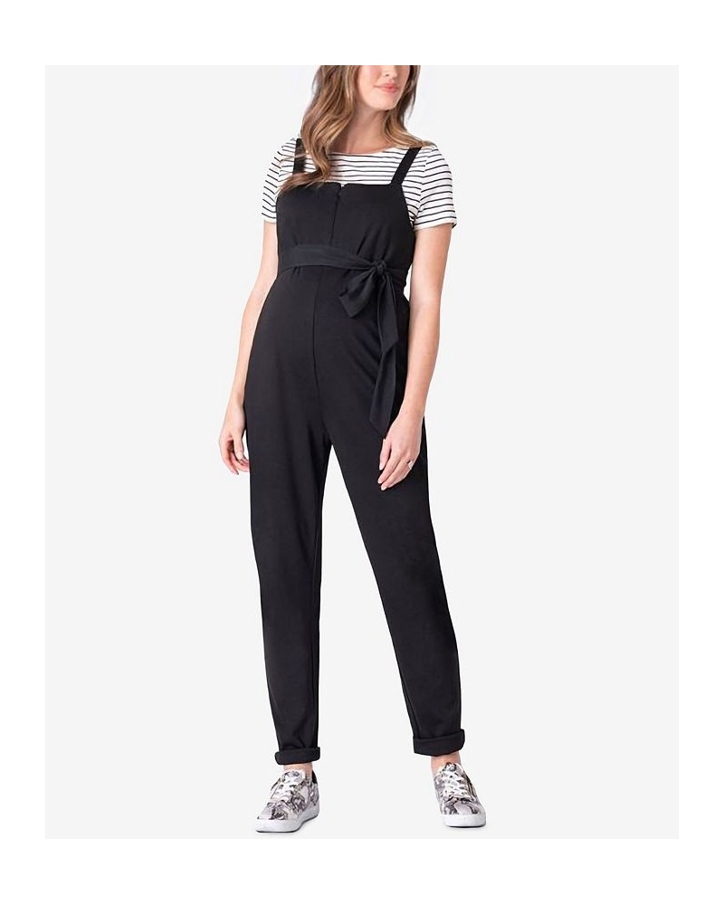 Women's Maternity Jumpsuit Set 2 Piece Black $54.00 Sleepwear