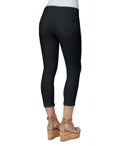 Women's Ab Solution Roll Cuff Crop Jeans Black $39.48 Jeans