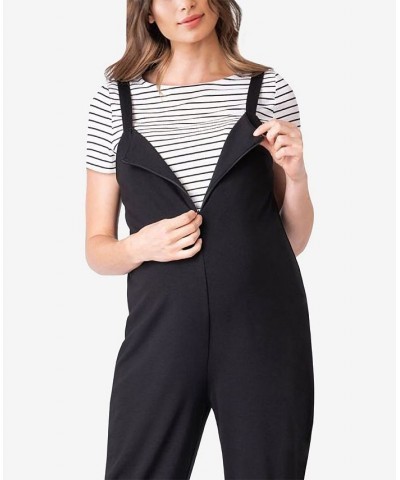 Women's Maternity Jumpsuit Set 2 Piece Black $54.00 Sleepwear