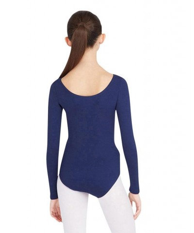 Long Sleeve Leotard Baby Blue $19.91 Tops