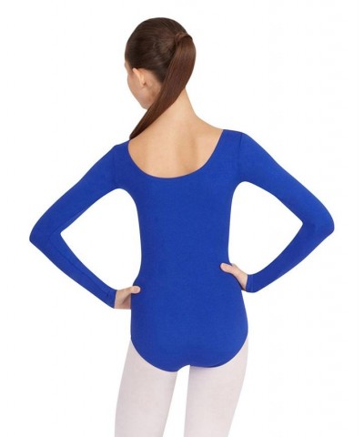 Long Sleeve Leotard Baby Blue $19.91 Tops