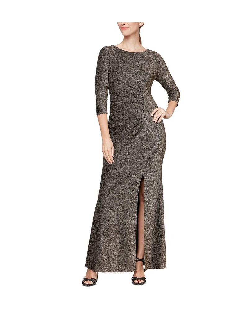 Glitter Jersey Gown Black Gold $38.71 Dresses