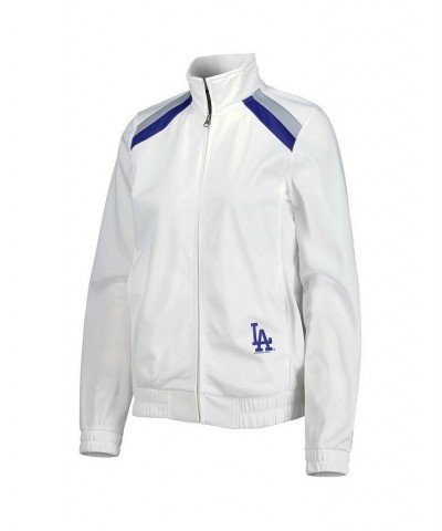 Women's White Los Angeles Dodgers Red Flag Full-Zip Track Jacket White $45.89 Jackets